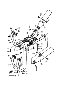 YX600 YX600B Выхлоп