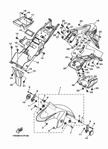 YZF-R25 フエンダ