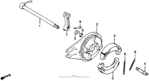 XR250 Задний тормоз
