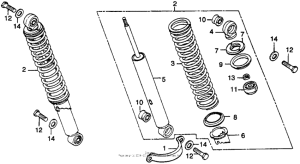 CT125 Задние амортизаторы