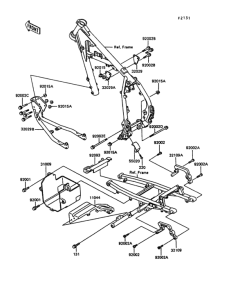 KL600 Рама ,крепежные детали