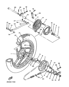TZR125 Переднее колесо