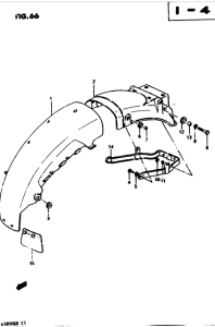 GS850 Заднее крыло