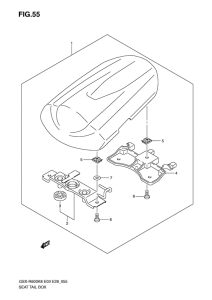 GSX-R600 Seat tail box
