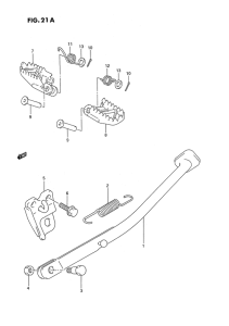 RMX250 Stand - footrest