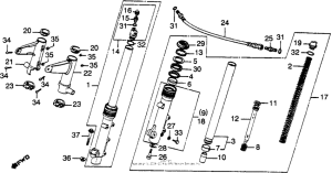 CB900 Front fork 81-82