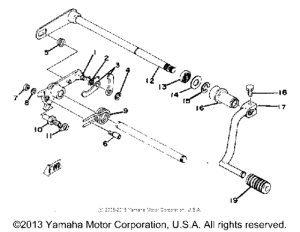 XS400E Переключение скоростей