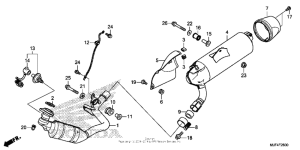 CTX700N DCT Глушитель