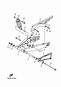 YZF-R25 リヤアーム & サスペンシヨン