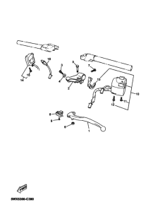 TZR50 Interruptor  manillar&palanc
