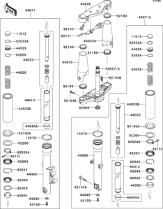  Front fork(-jkavn2b1 7a015508)