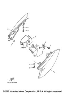 TTR50EG Боковые обтекатели