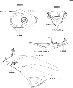 ZX600 Decals(c.s.blue)(r9f)