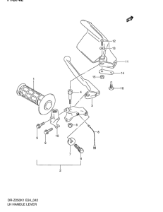 DR-Z250 Lh handle lever