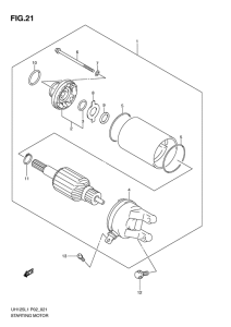 UH125 Стартерный мотор