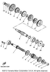 YZ80K1 Трансмиссия