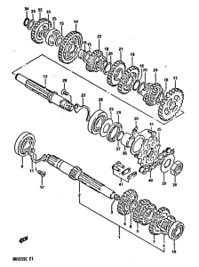 DR125 Трансмиссия
