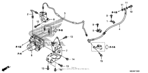 NSA700 Задние тормозные трубки