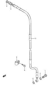 RM80 Передние тормозные трубки