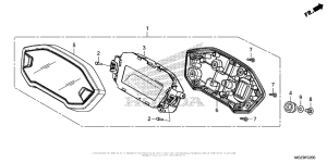 CB500X (ABS) Спидометр