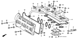 NR750 Крышка головки цилиндров