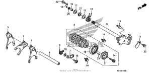 CBR600RR (ABS) Вилка переключения передач