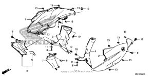 NSA700 Боковые обтекатели