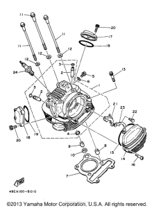 XT225JC Головка цилиндров
