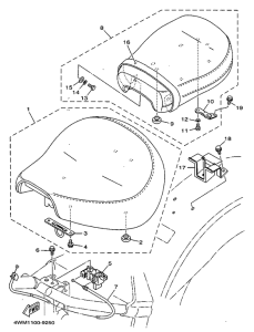 XV1600A Сиденье