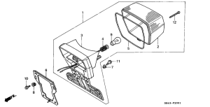 C90 Taillight unit ass`y