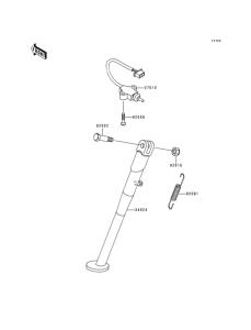 KL250 Подножка