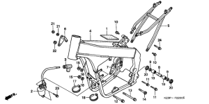 CR250R Frame body