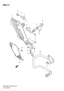 DR650 Масляный радиатор