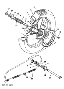 WR250Z Переднее колесо
