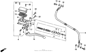 ST1100 Цилиндр сцепления