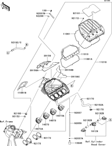 ZX600 Воздушный фильтр