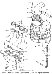 YZF600RGC Впускная система
