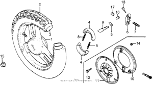 NB50 Переднее колесо