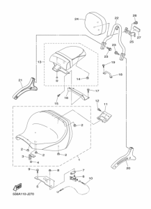 XVS1300CT Пружина