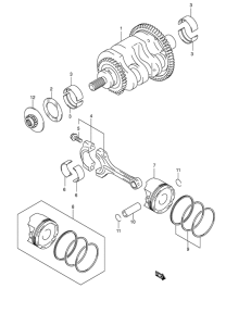 AN650 (ABS) Вал коленчатый