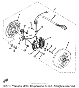DT250E Flywheel magneto