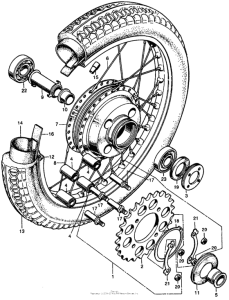 CL450 Переднее колесо