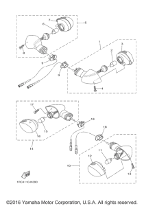 FZ09 Поворотники