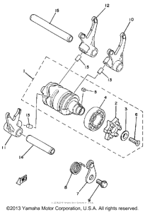 IT175H Shift cam-fork