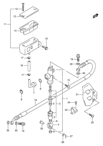 RMX250 Задний тормозной цилиндр