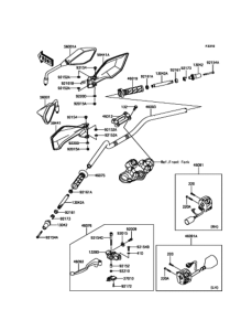 KLE250 ハンドルバー