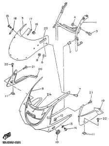 TZR50 Обтекатель 1