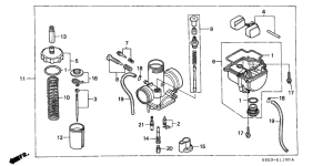 CR80R Carburetor assy