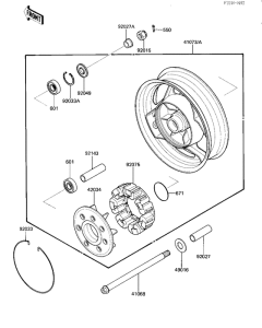 ZG1000 Заднее колесо / цепь