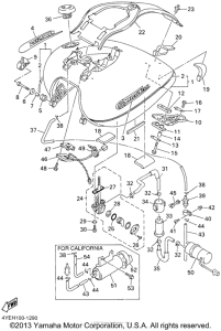 XVZ13LTN Топливный бак